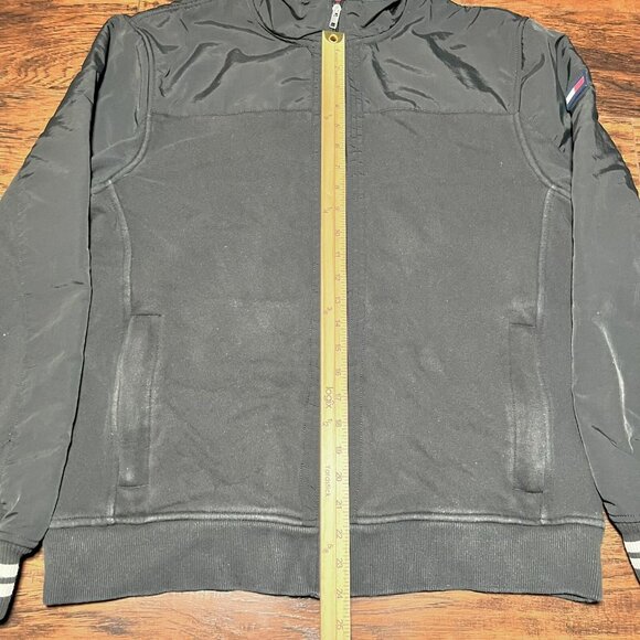 Tommy Hilfiger Full Zip Fleece Jacket Black Men’s Size XL - Picture 5 of 8